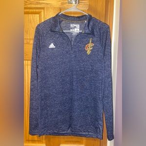Adidas Navy Cavs Quarter Zip Pullover